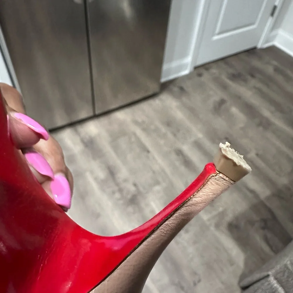 Christian Louboutin Brown Pointed Toe Heels - Picture 10 of 10